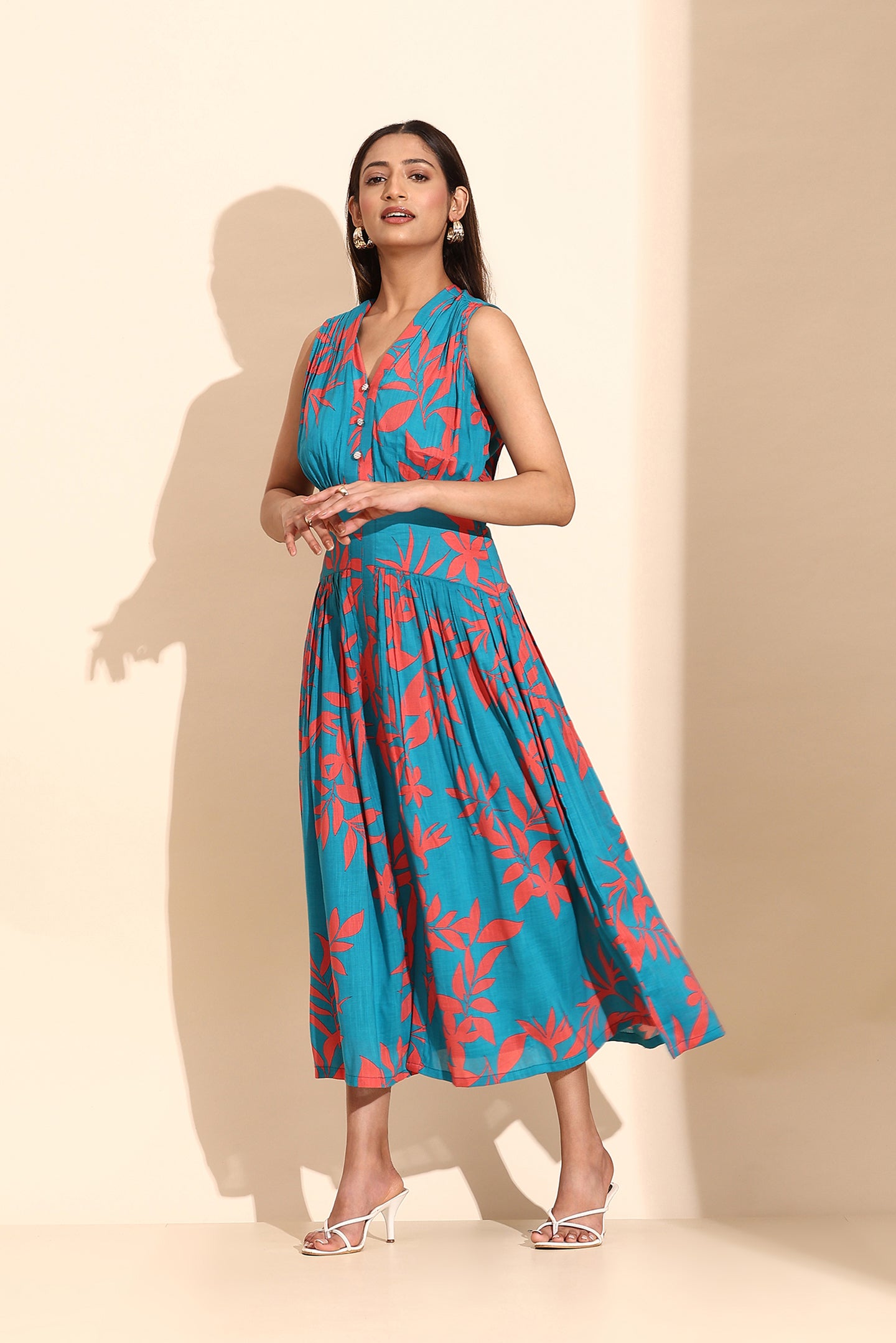 Vibrant Floral Maxi Dress