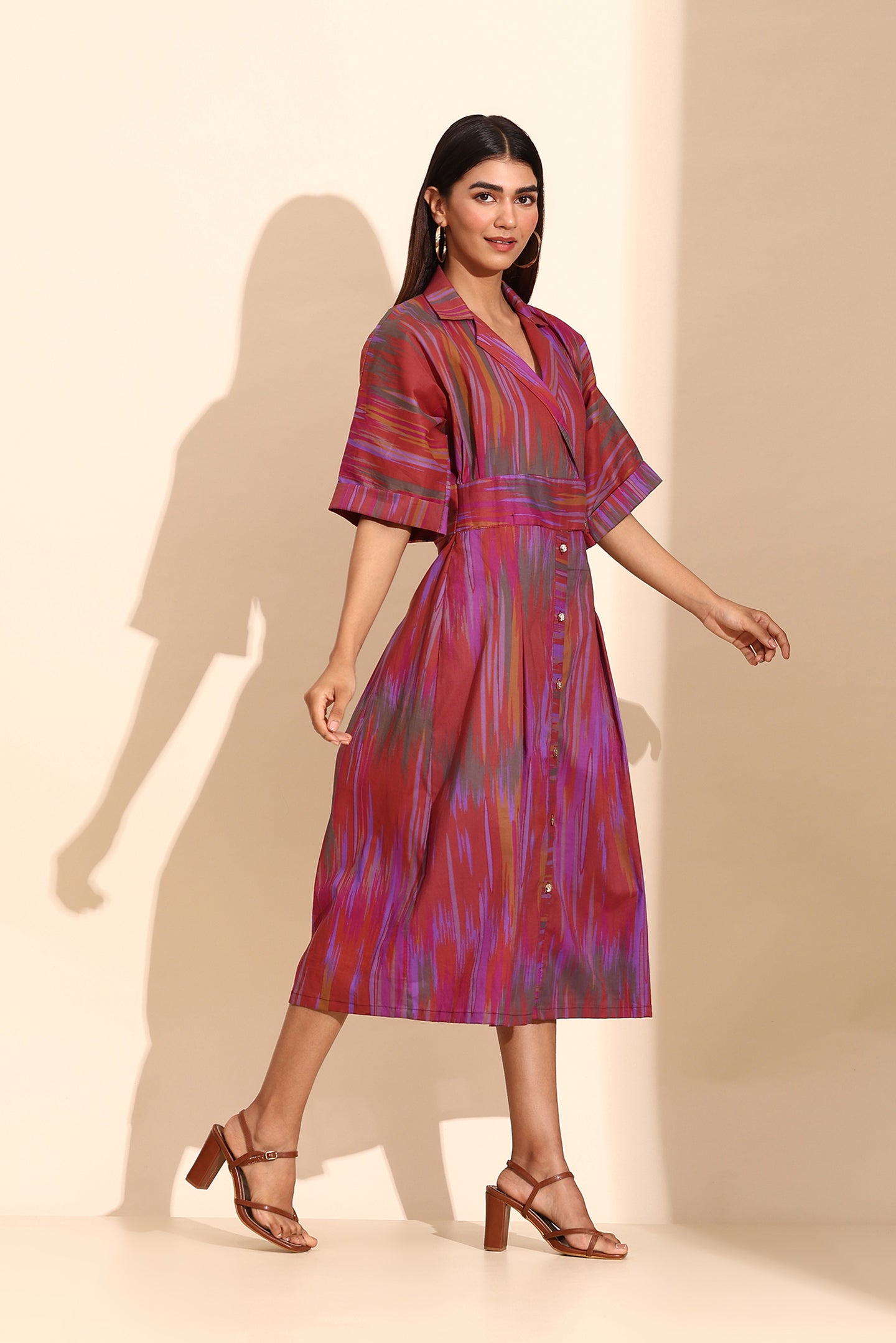 Ikat Tailored Cotton Dress