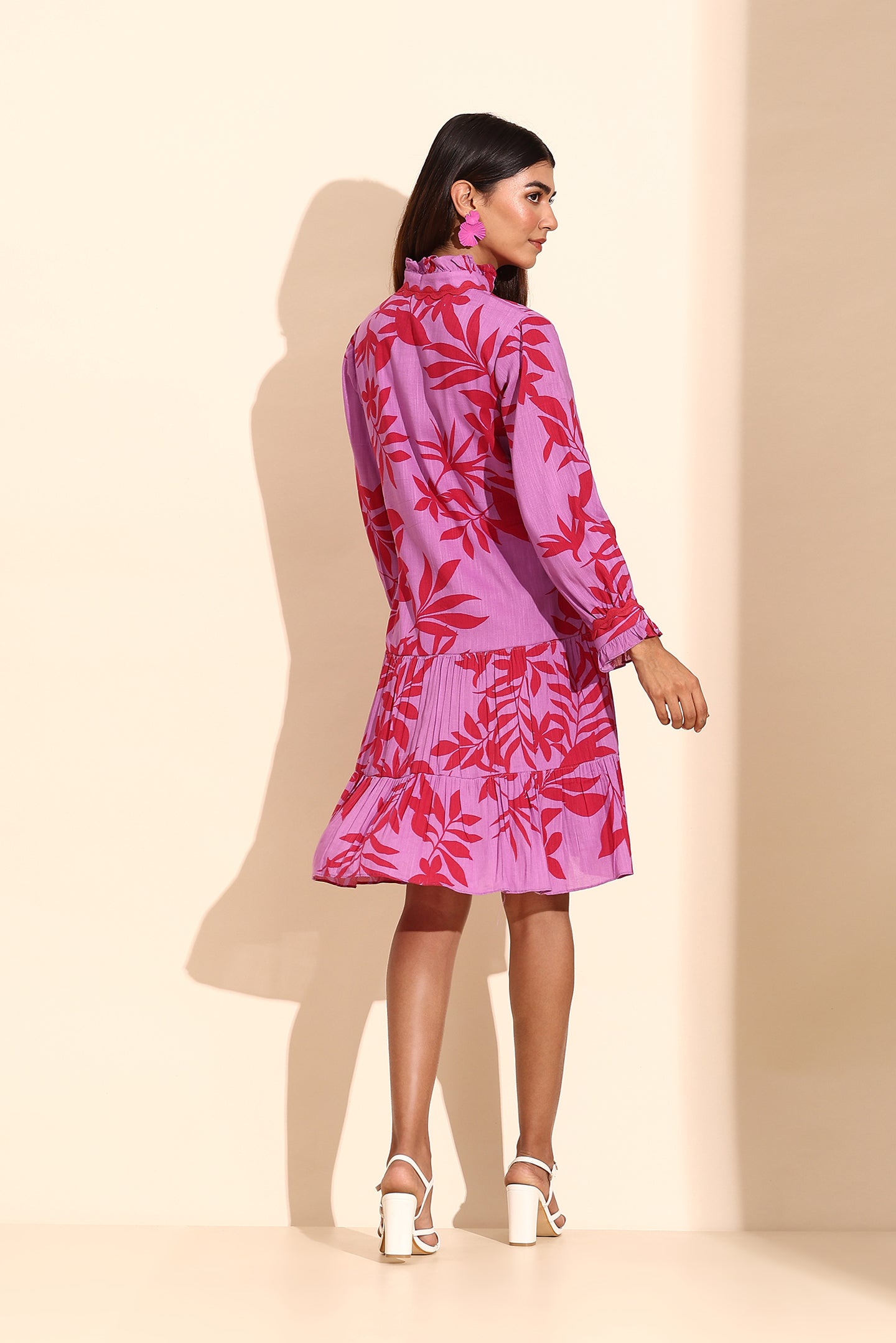 Tropical Fuchsia Summer Dress