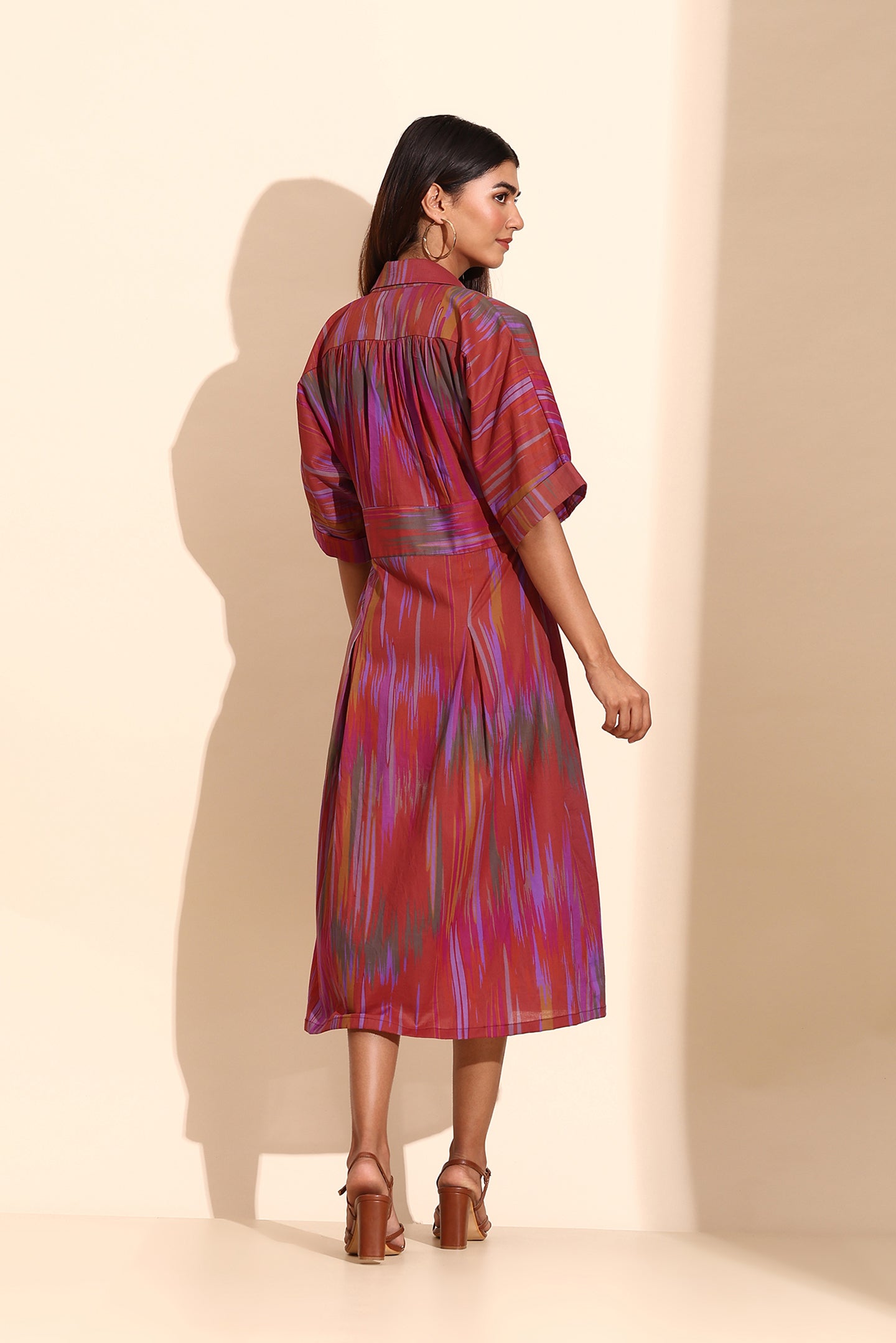 Ikat Tailored Cotton Dress