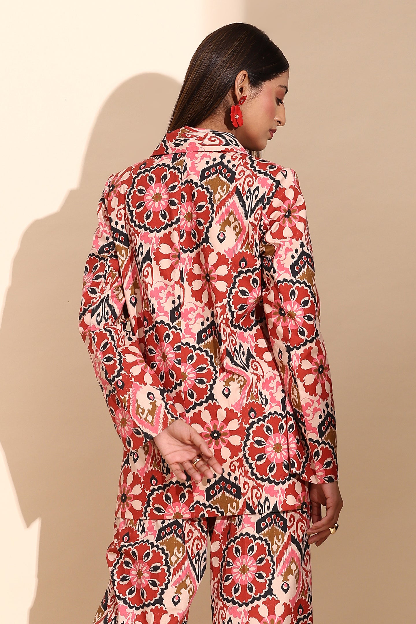 Ikat Bloom Blazer Coord Set