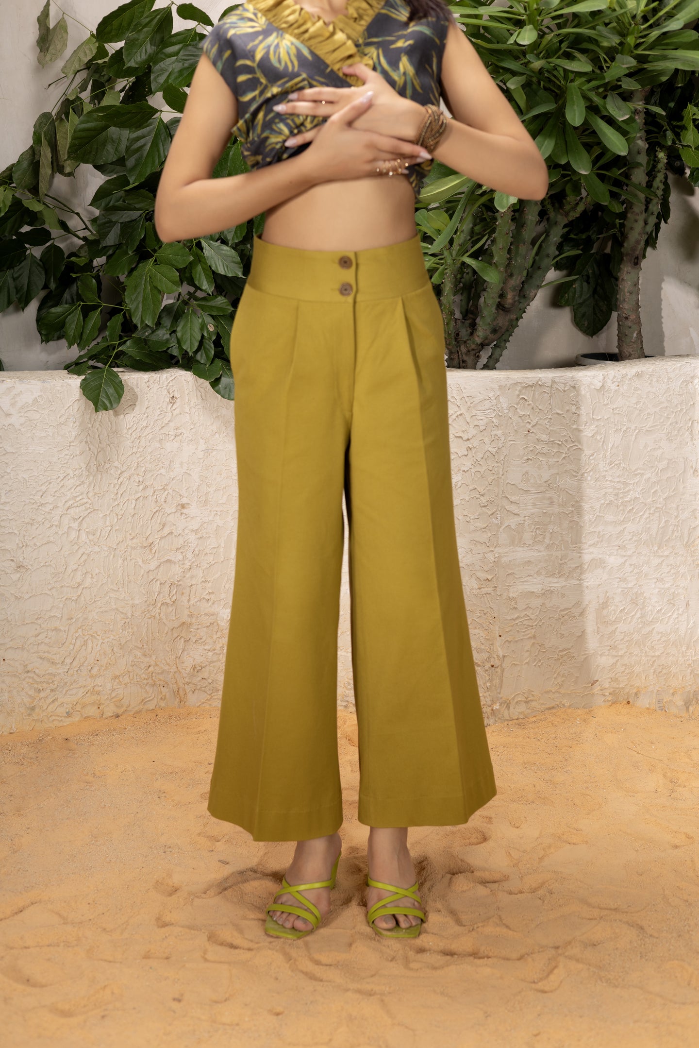 Tropical Oasis Linen Coord Set