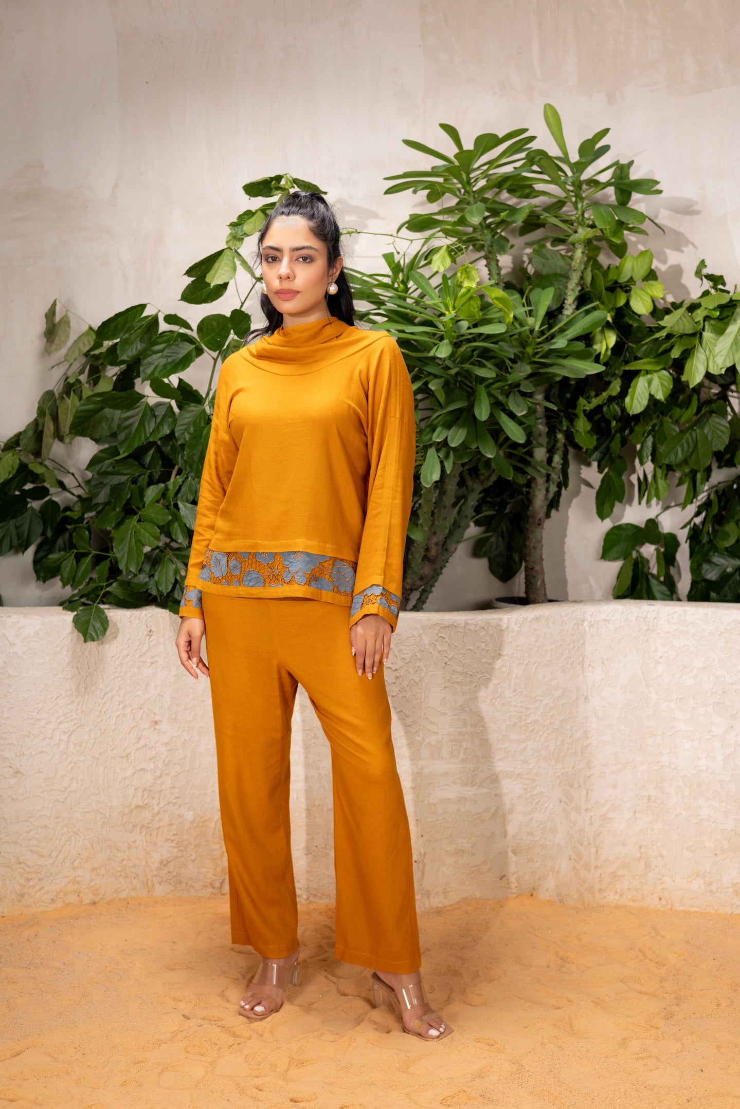 Mustard Hue Linen Coord Set