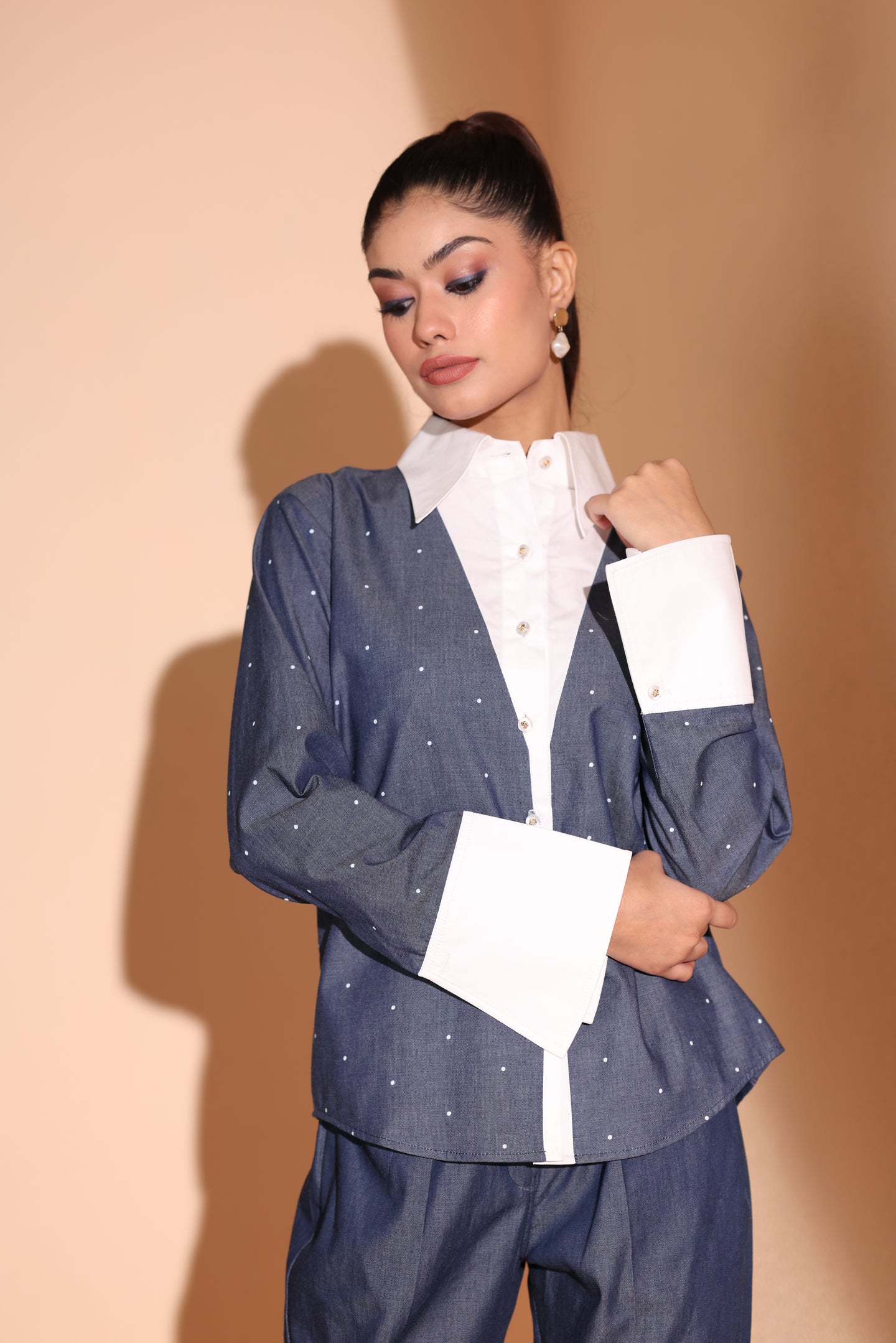 Midnight Polka Dot Luxe Coord Set