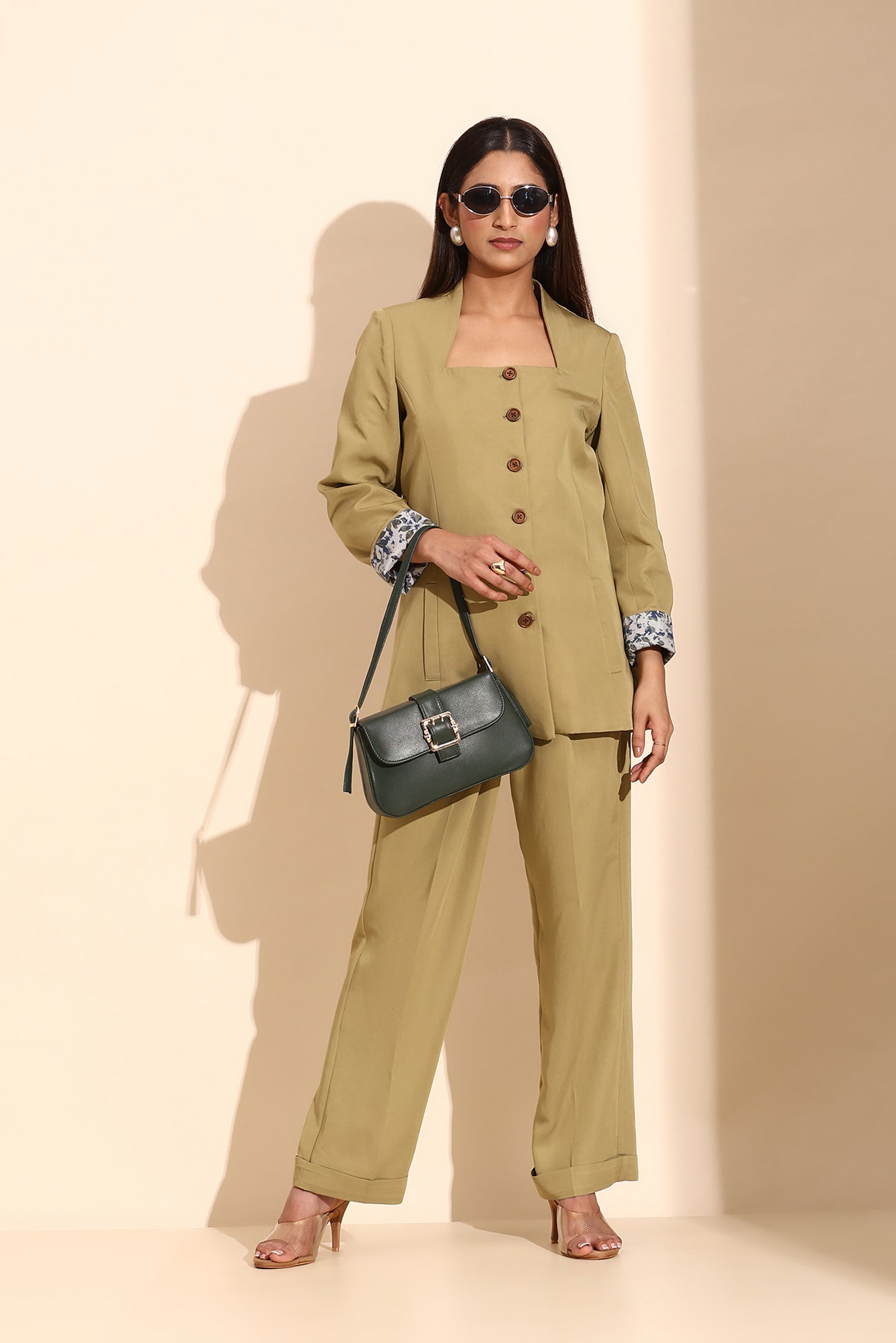 Power Edge Green Blazer