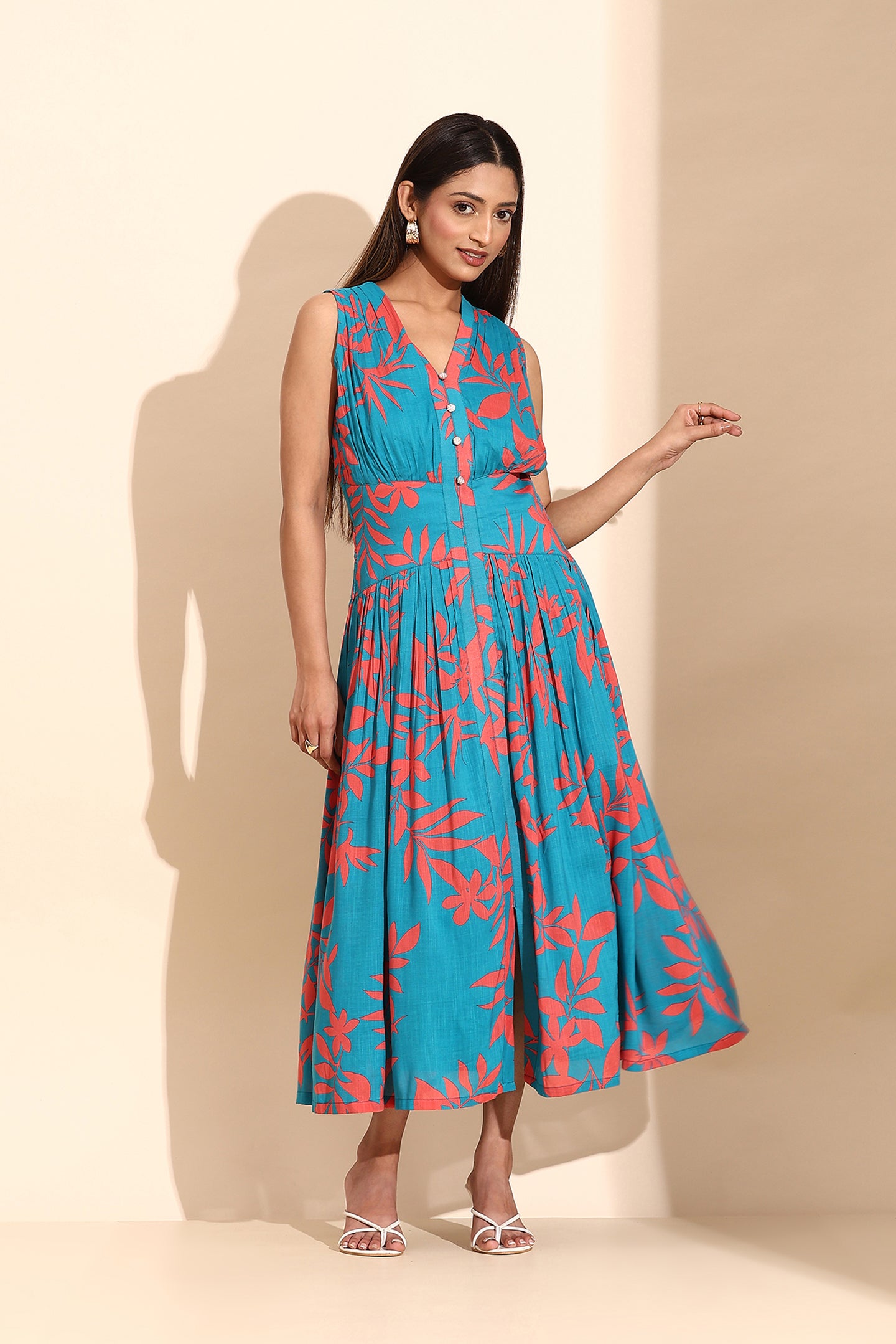 vibrant maxi dress DECO GARDENS