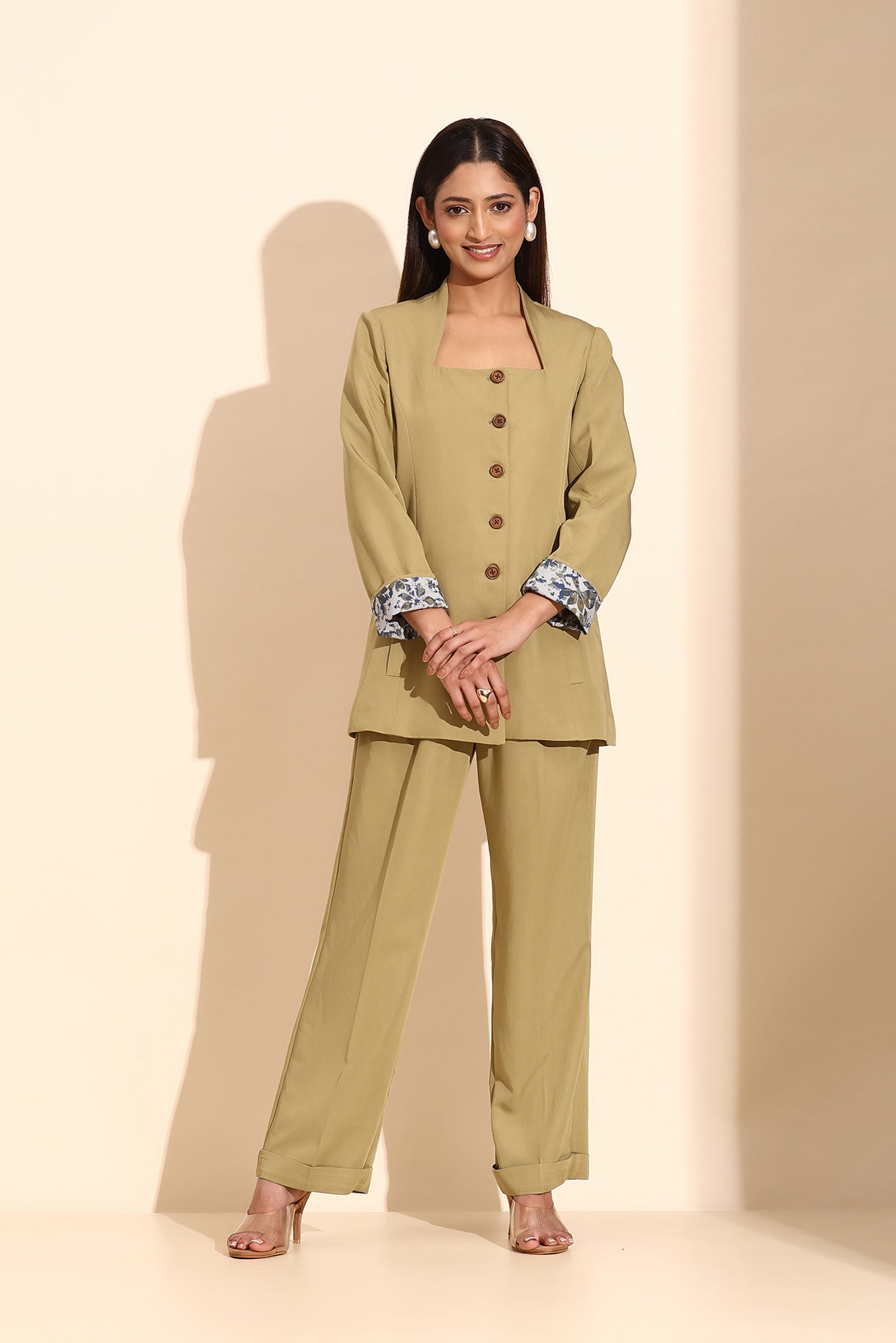Power Edge Green Blazer