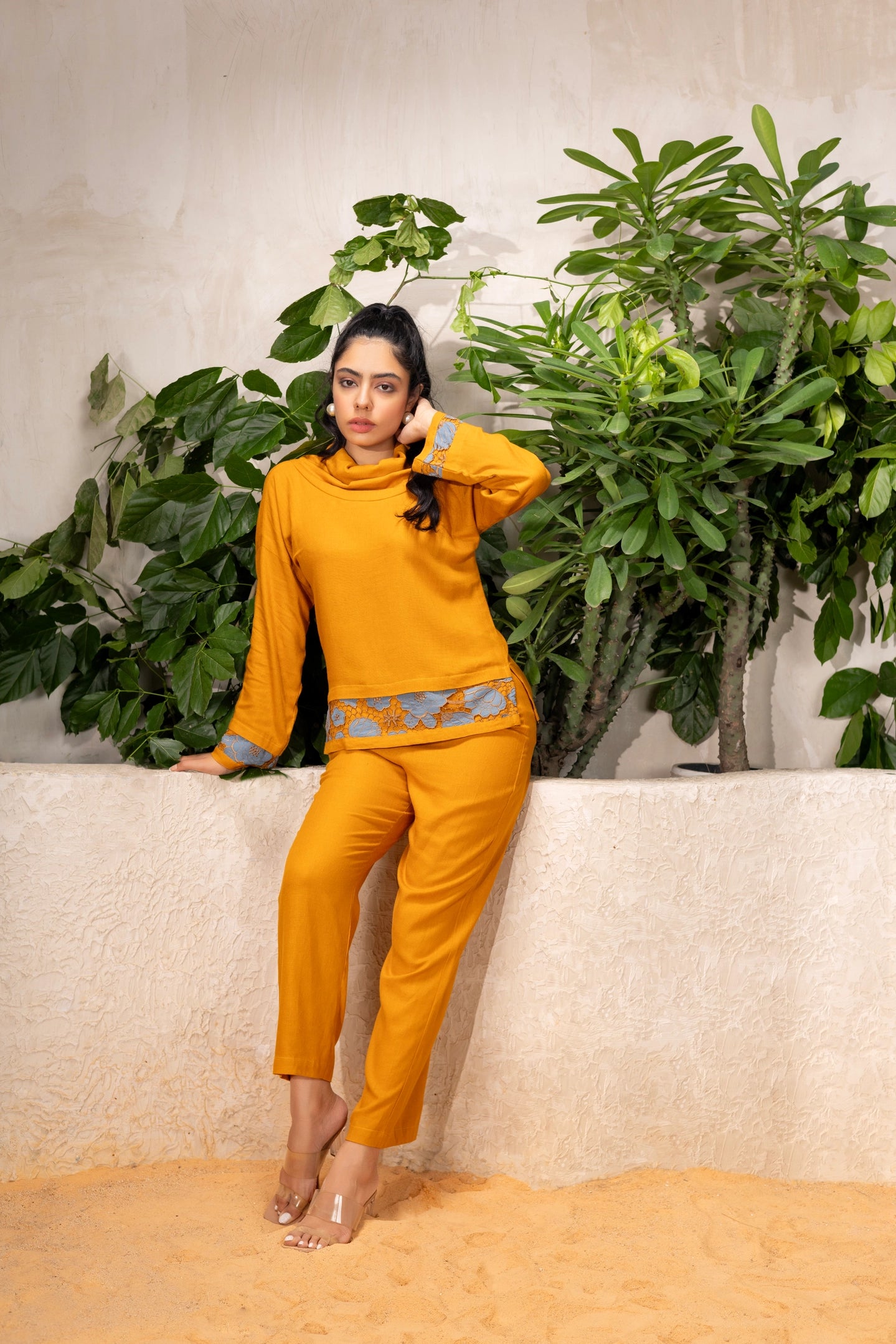 Mustard Hue Linen Coord Set