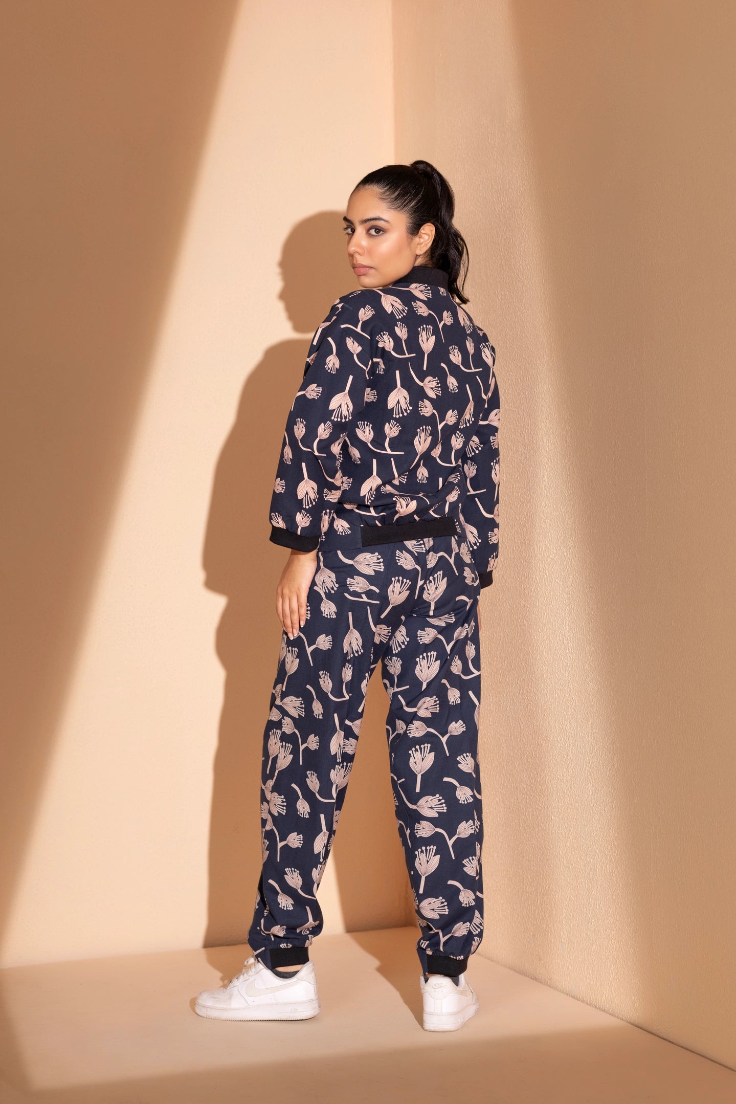 Midnight Blossom Jogger Set